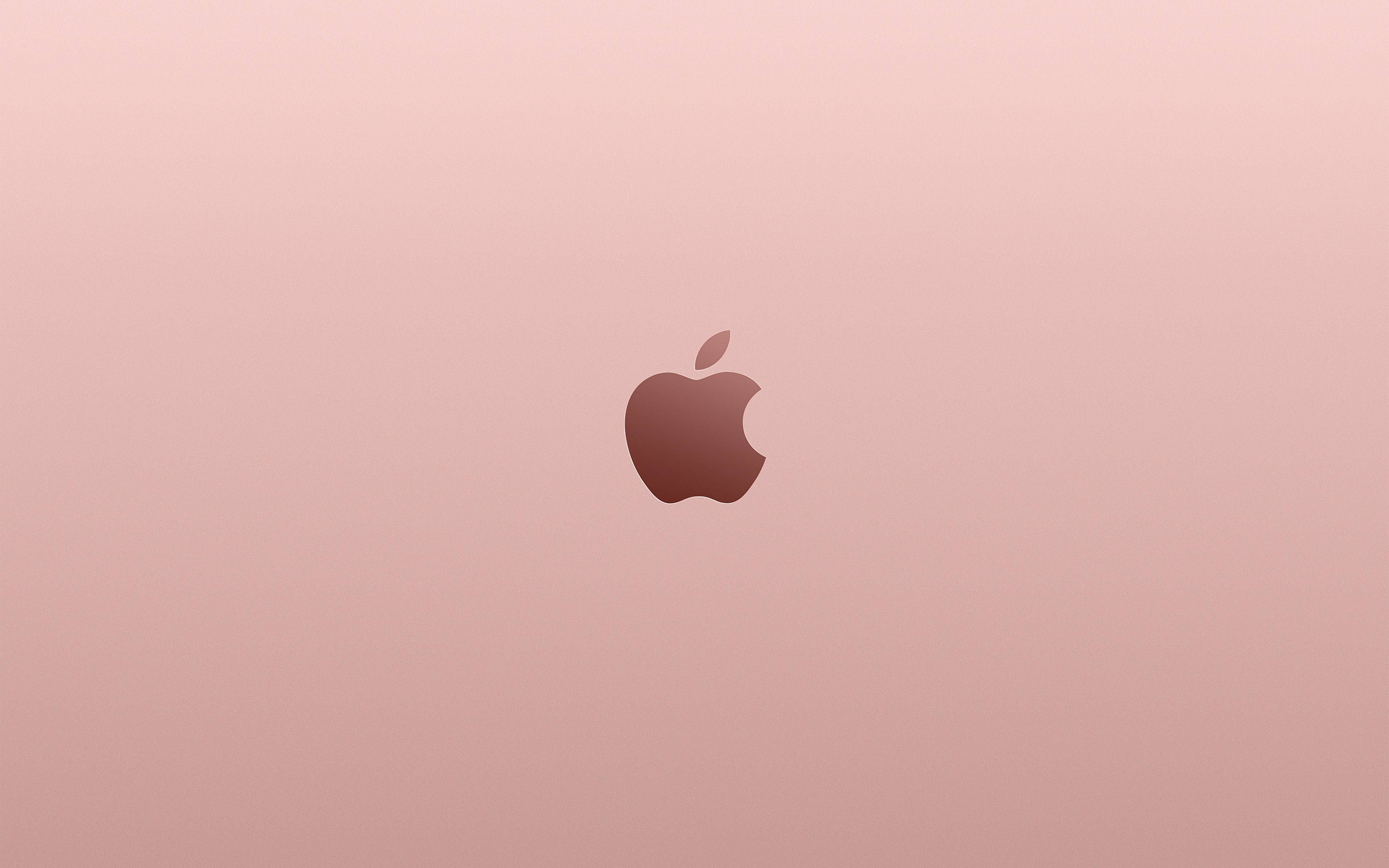 Apple Logo MacBook Pro 粉色美學 壁紙