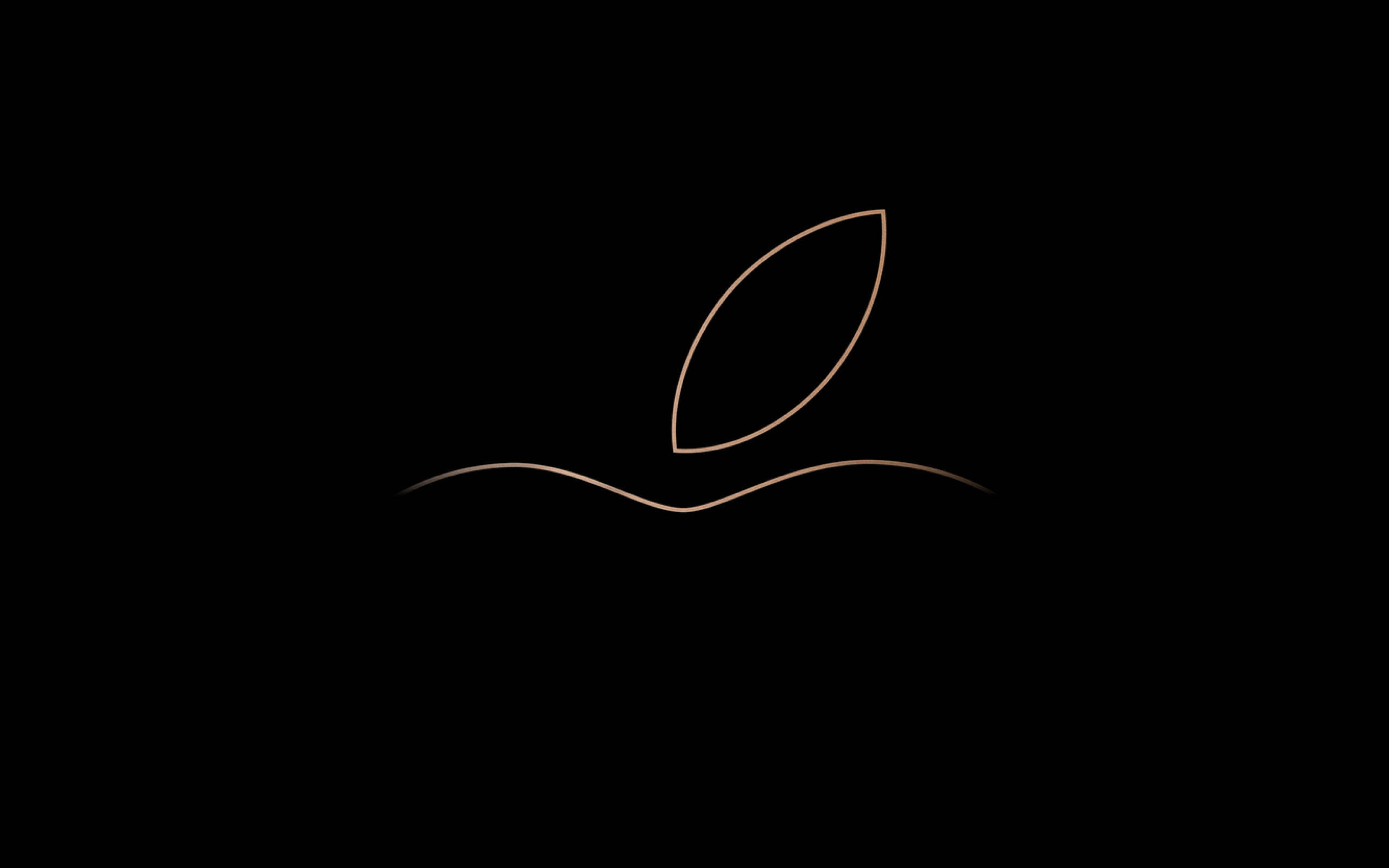 Apple Logo 輪廓 Macbook Air 壁紙