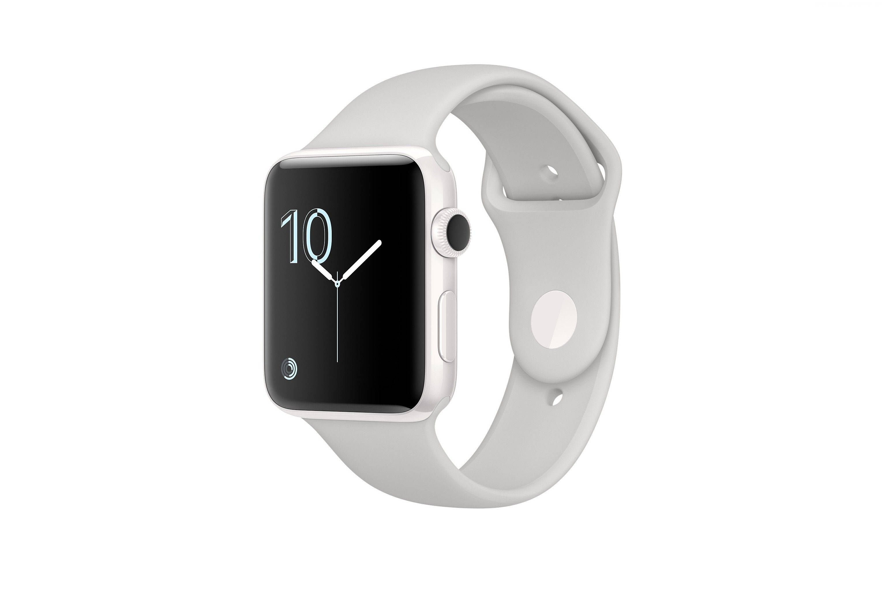 Apple Watch 簡約白色邊框 壁紙