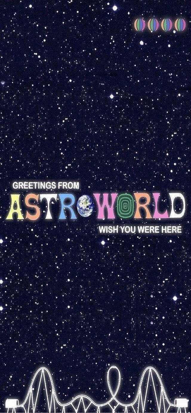Astroworld iPhone問候卡星空之夜 壁紙