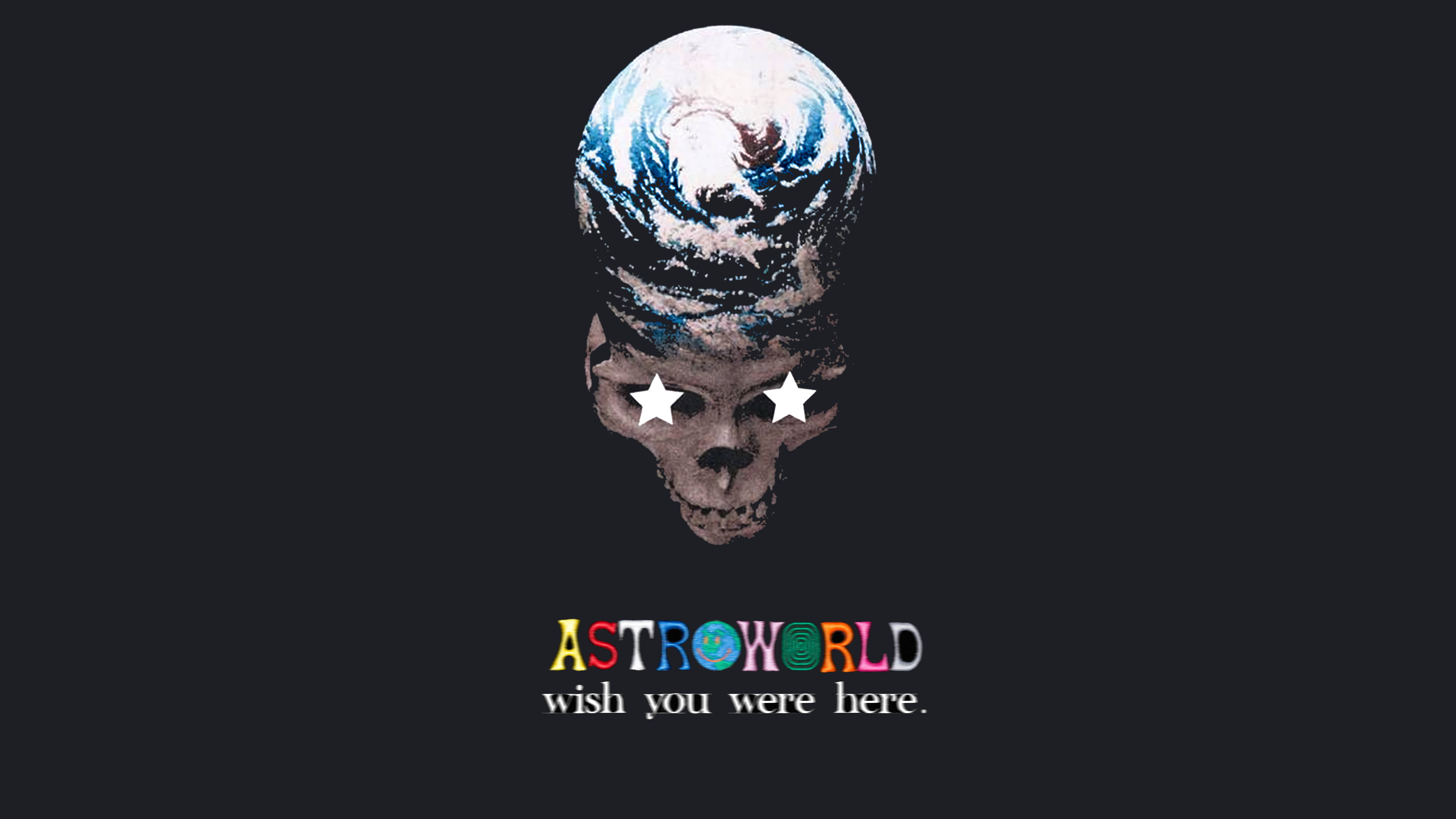 歡迎來到 Astroworld 的黑暗與神秘面 壁紙