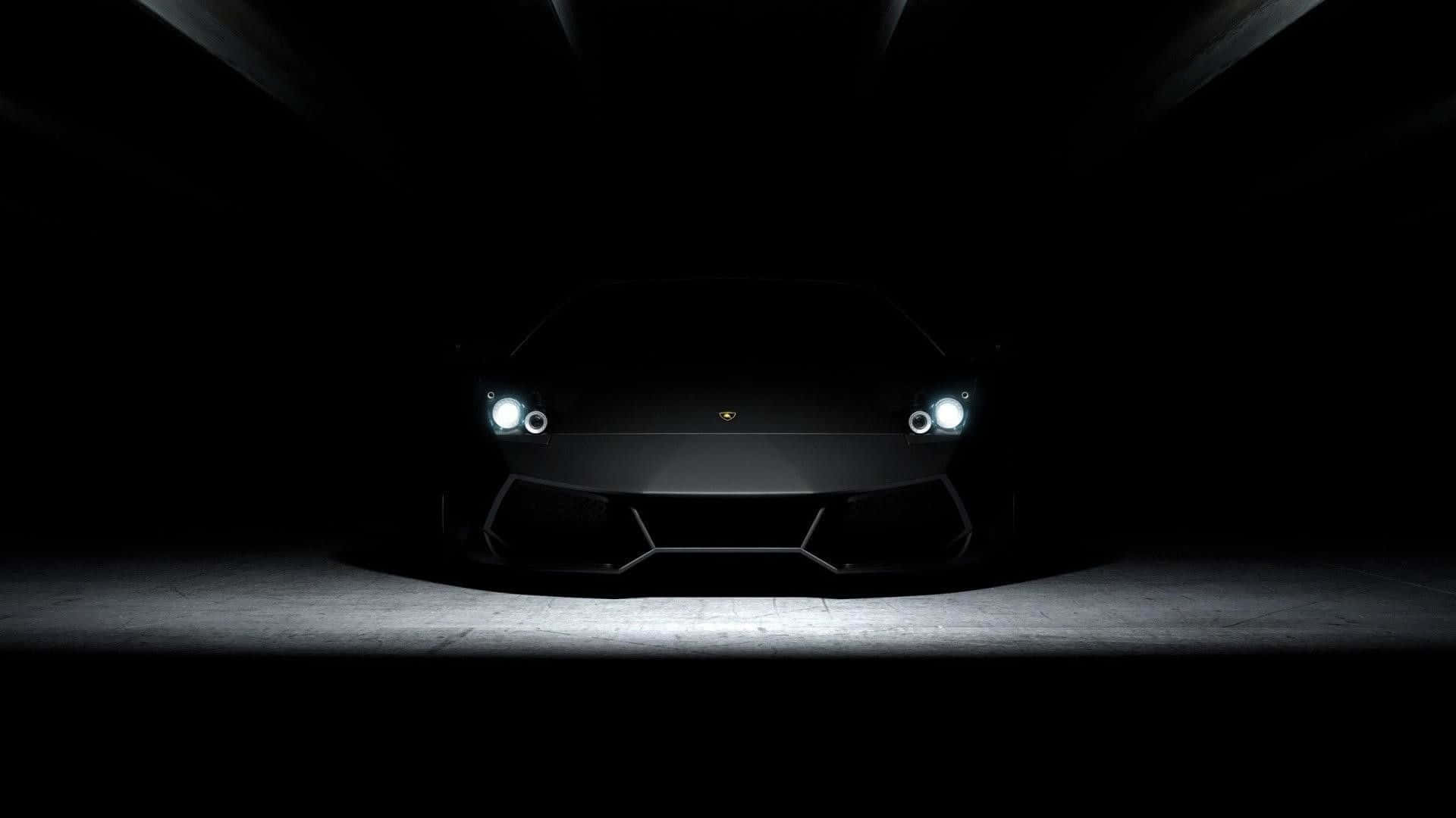 黑色藍寶堅尼Aventador引擎蓋 1920x1080 壁紙