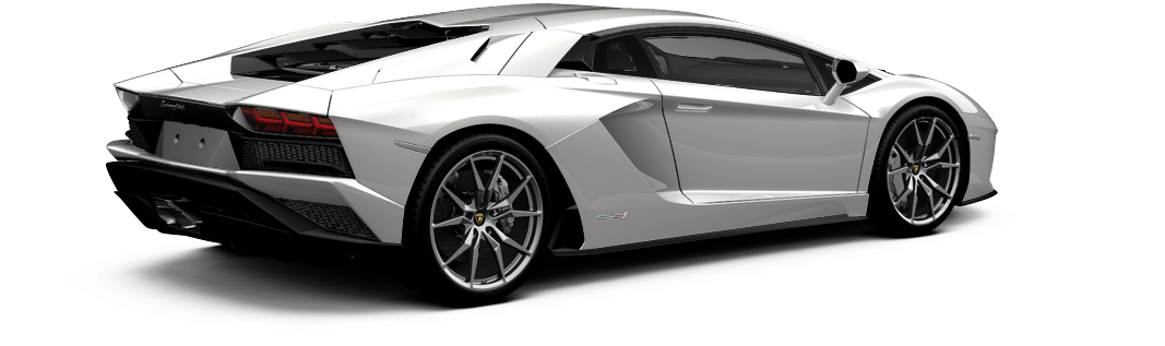 银色兰博基尼Aventador侧视图 壁紙