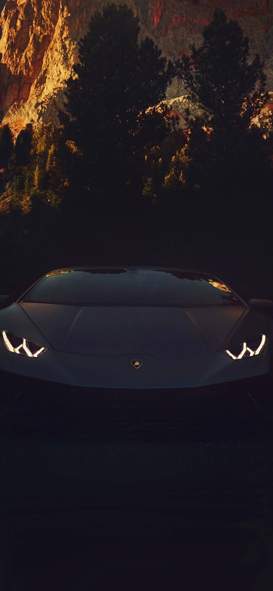 時尚藍寶堅尼Aventador iPhone汽車桌布 壁紙