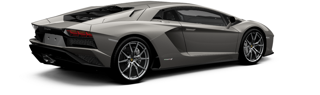 消光黑蓝宝坚尼Aventador侧面视角 壁紙