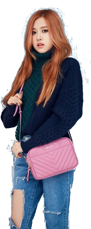 Blackpink 成員時尚穿搭手提包包姿勢 壁紙