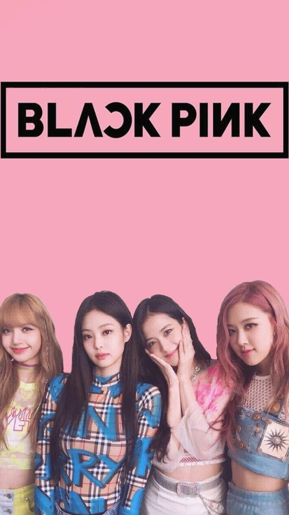 Blackpink可愛團體照 壁紙