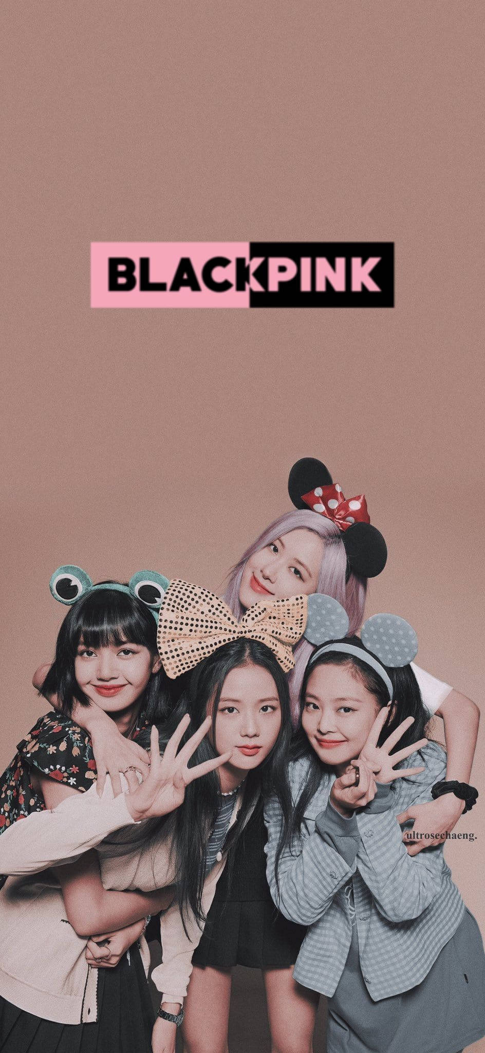 Blackpink 可愛頭飾 壁紙