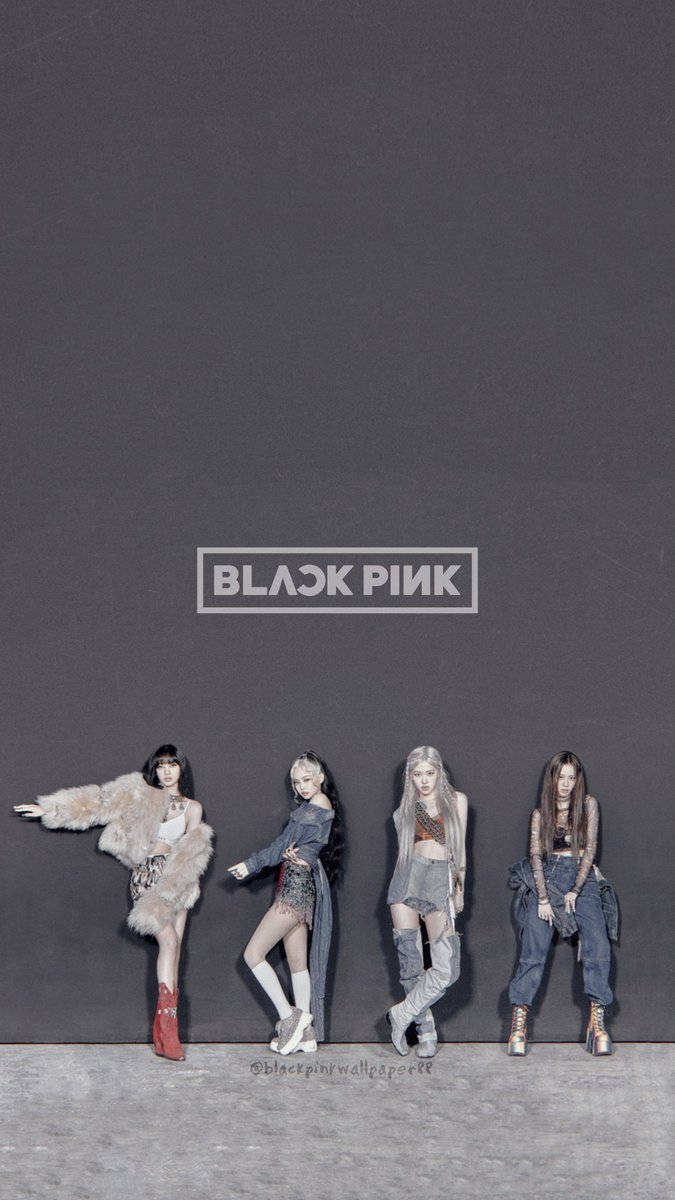 BLACKPINK 灰色版《How You Like That》標誌 壁紙