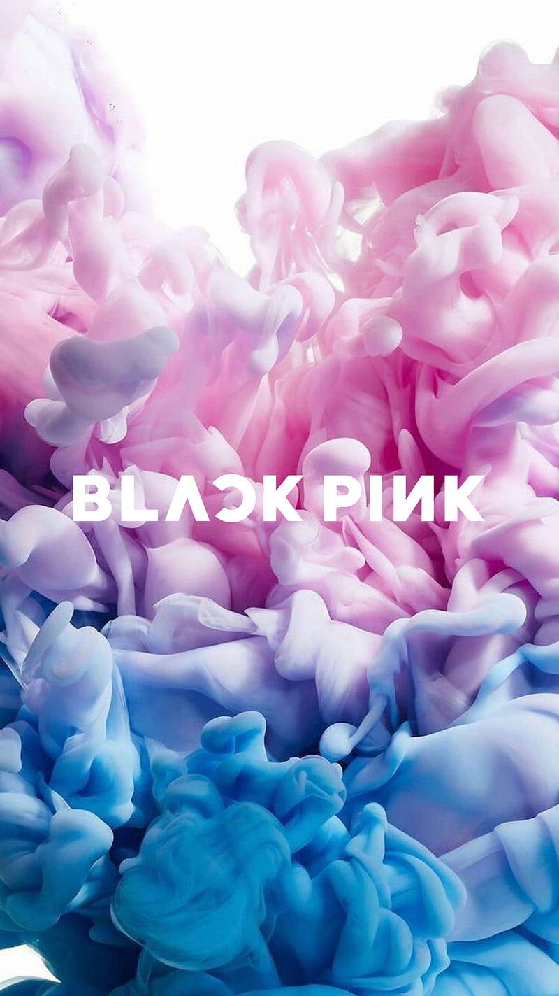 Blackpink LOGO 粉彩煙霧藝術 壁紙
