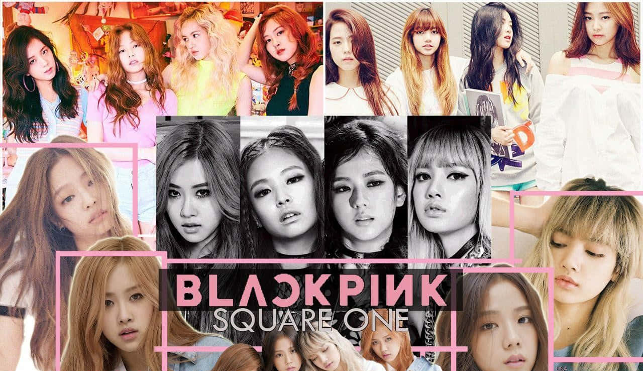 BLACKPINK SQUARE ONE - 四格女孩拼贴 壁紙