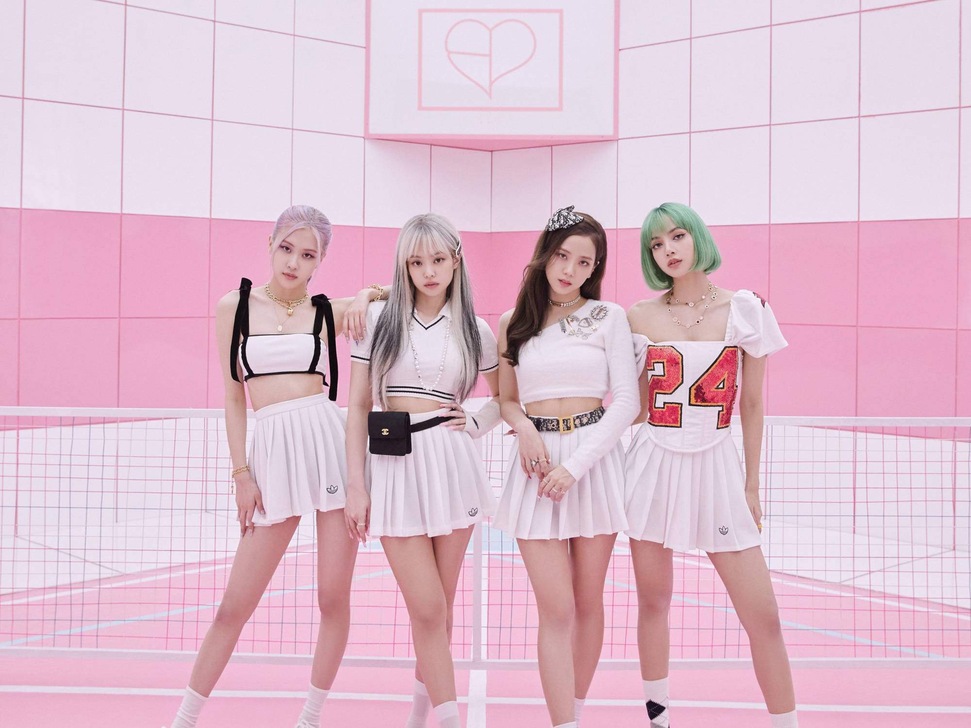 Blackpink 網球裝成員桌面 壁紙