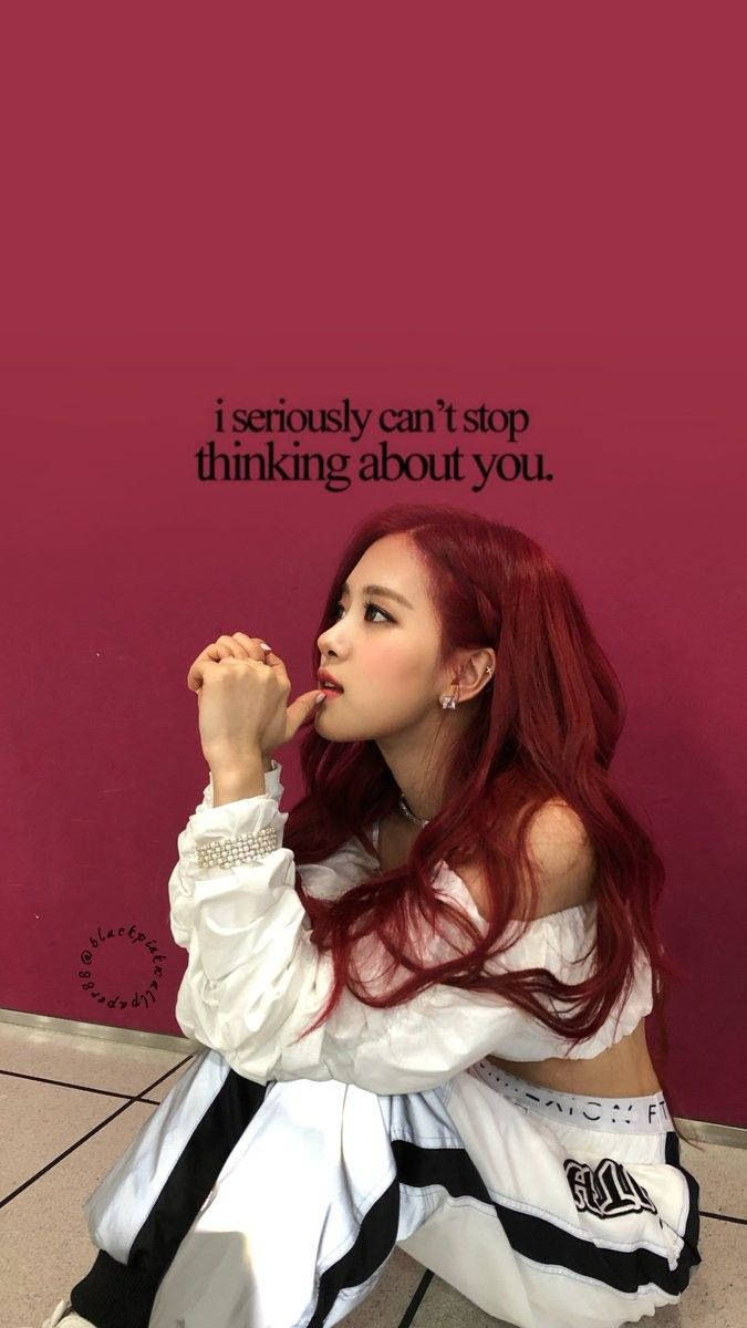 BLACKPINK的Rosé正思念某個特別的人 壁紙