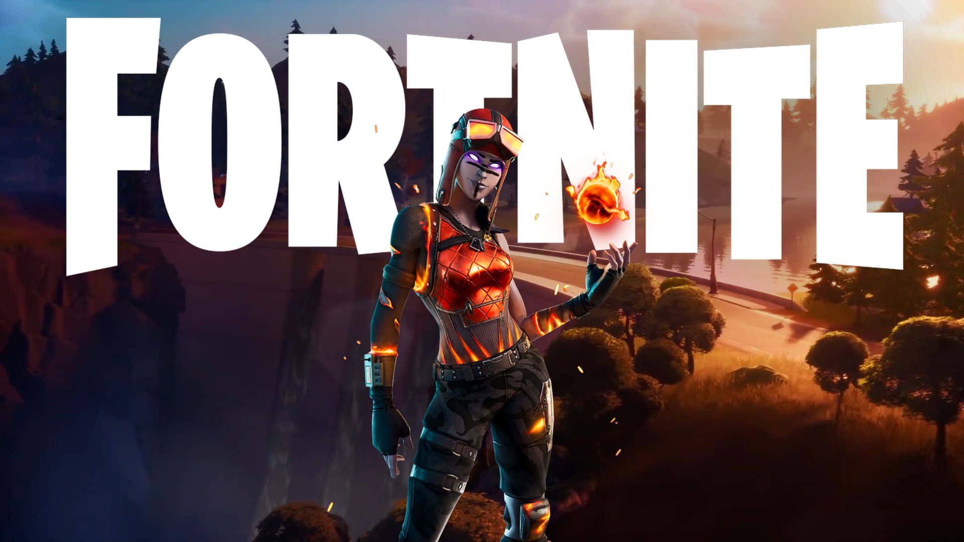 Blaze Fortnite 造型 Fortnite 標誌 壁紙