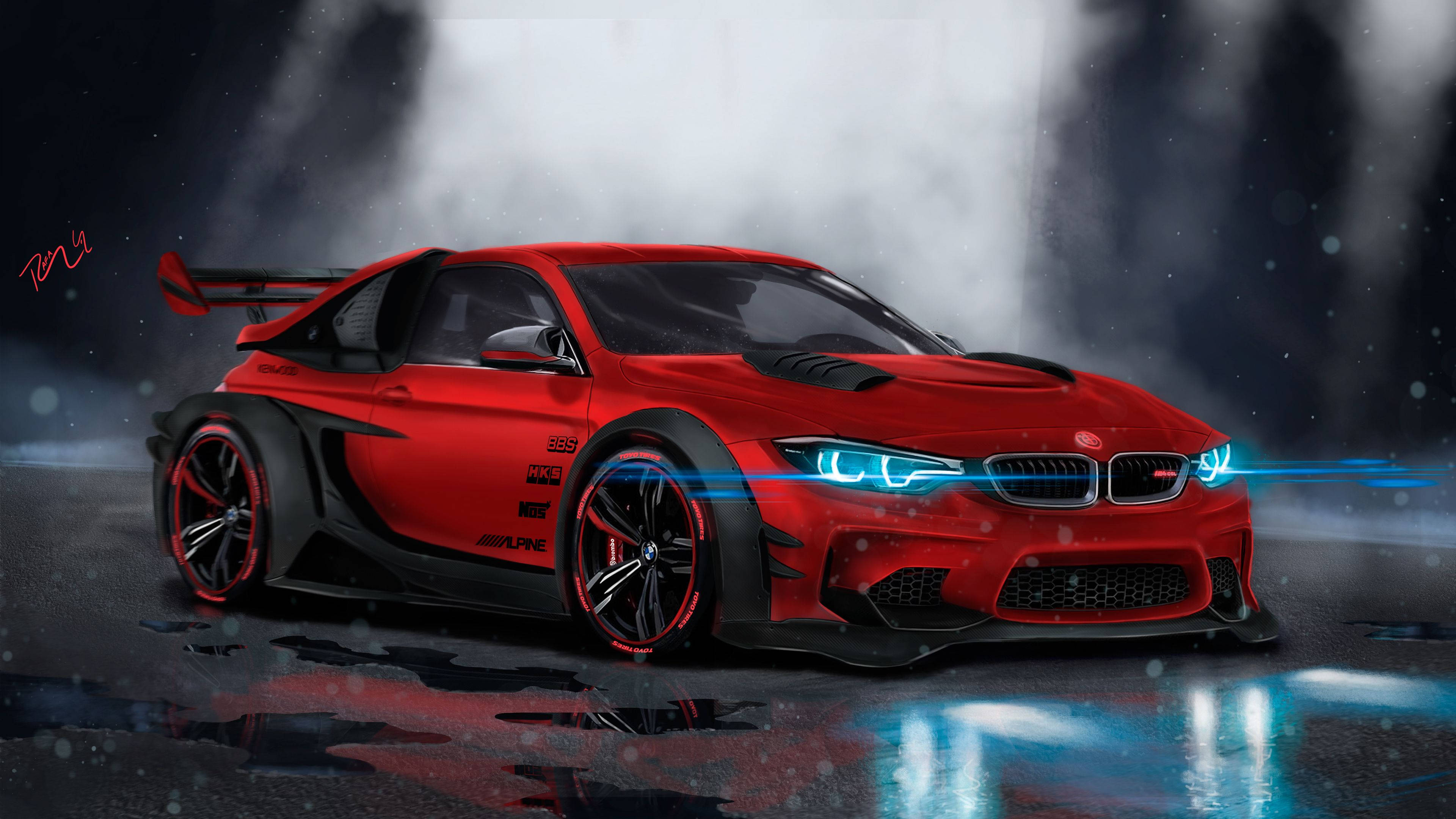 BMW 概念車 4K 藝術 壁紙