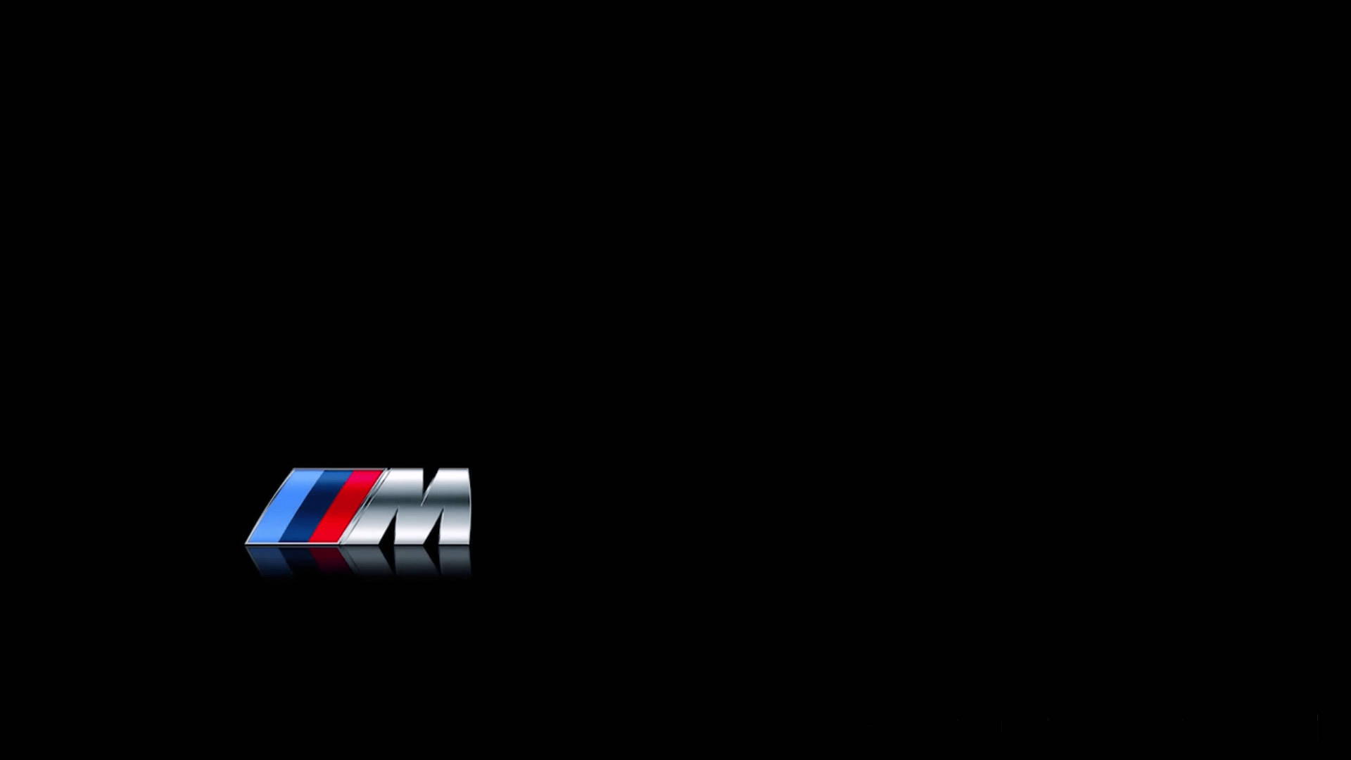 簡約黑色BMW M標誌 壁紙