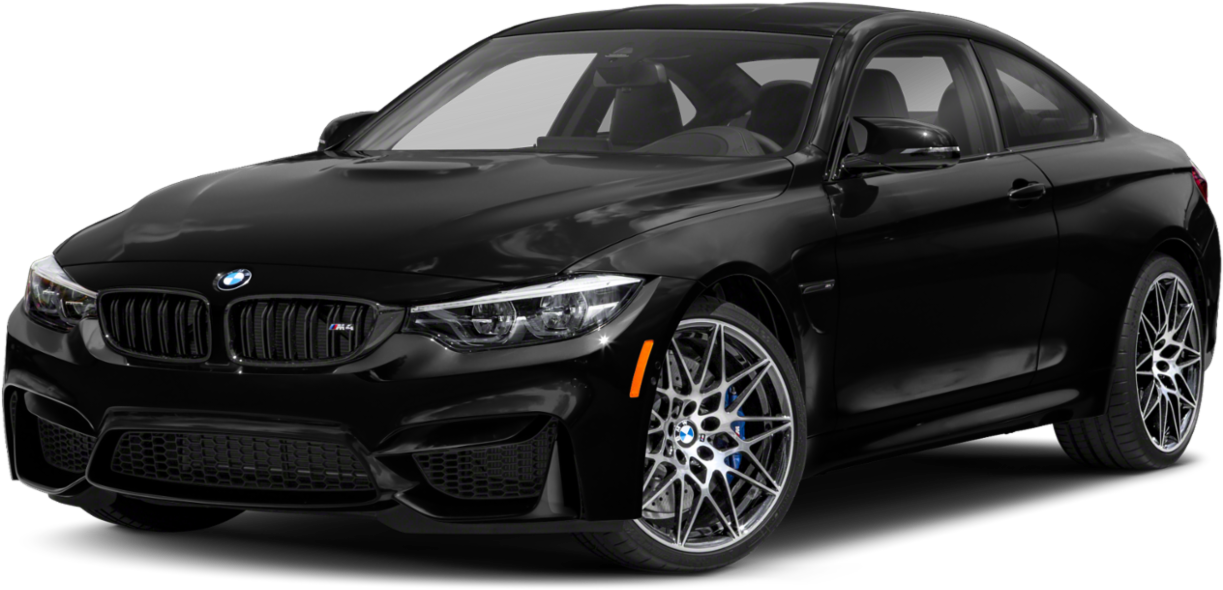 黑色BMW M4双门轿跑侧面视角 壁紙