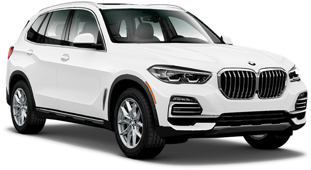 白色BMW X5 SUV側面視角 壁紙