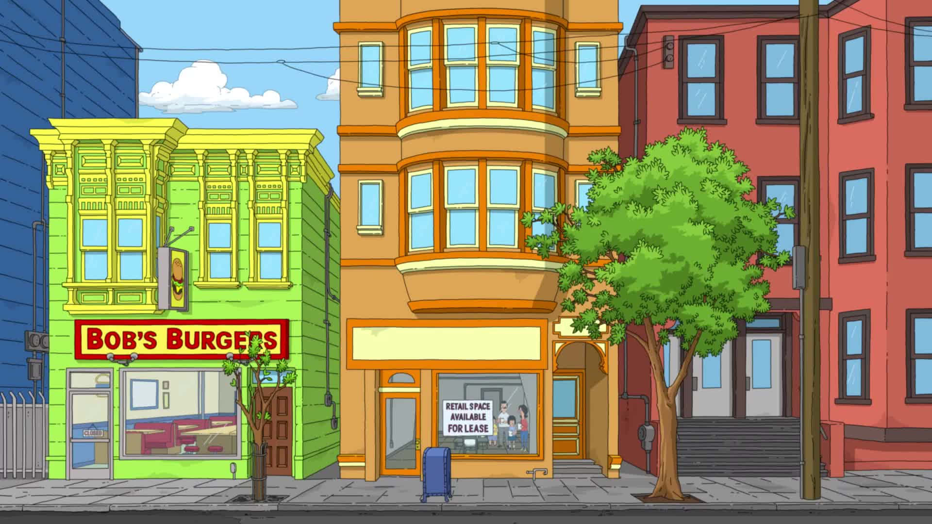 Bob's Burgers 漢堡店旁「隔壁商店」背景 壁紙