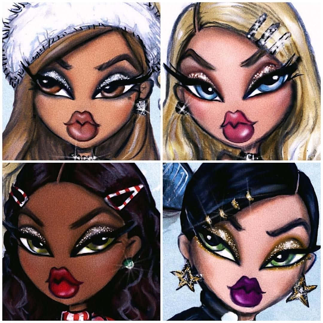標誌性四美 Bratz 娃娃 壁紙