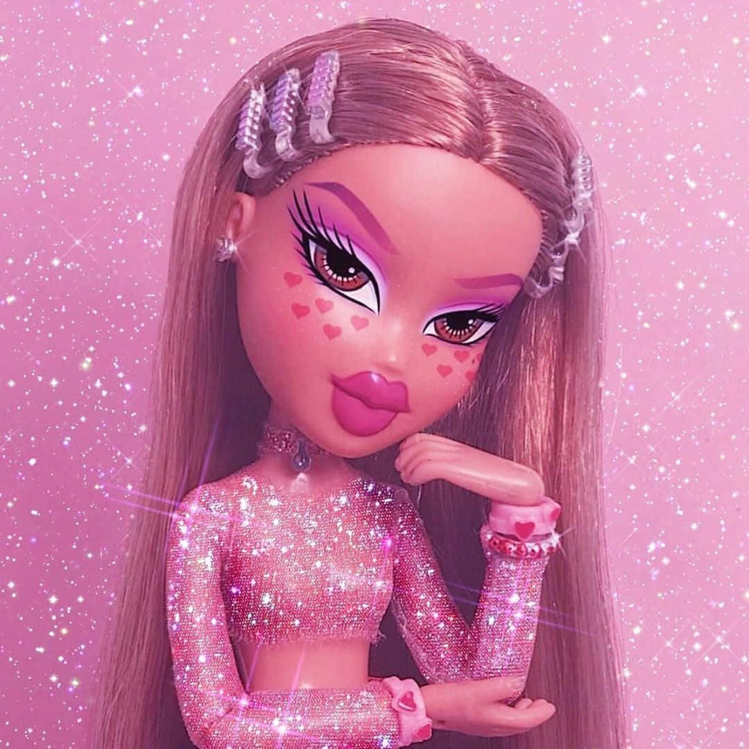 粉紅閃粉美學 Bratz 娃娃 壁紙