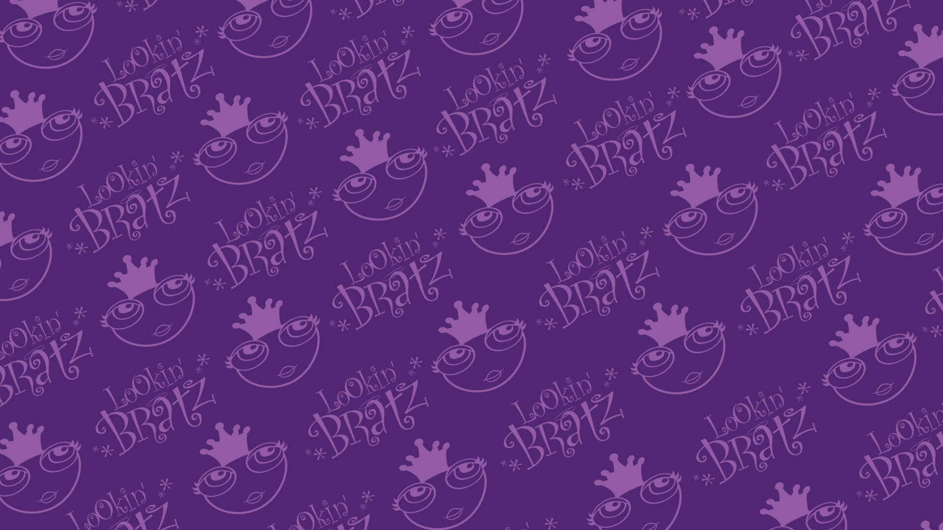 Bratz 美學紫色圖案 壁紙