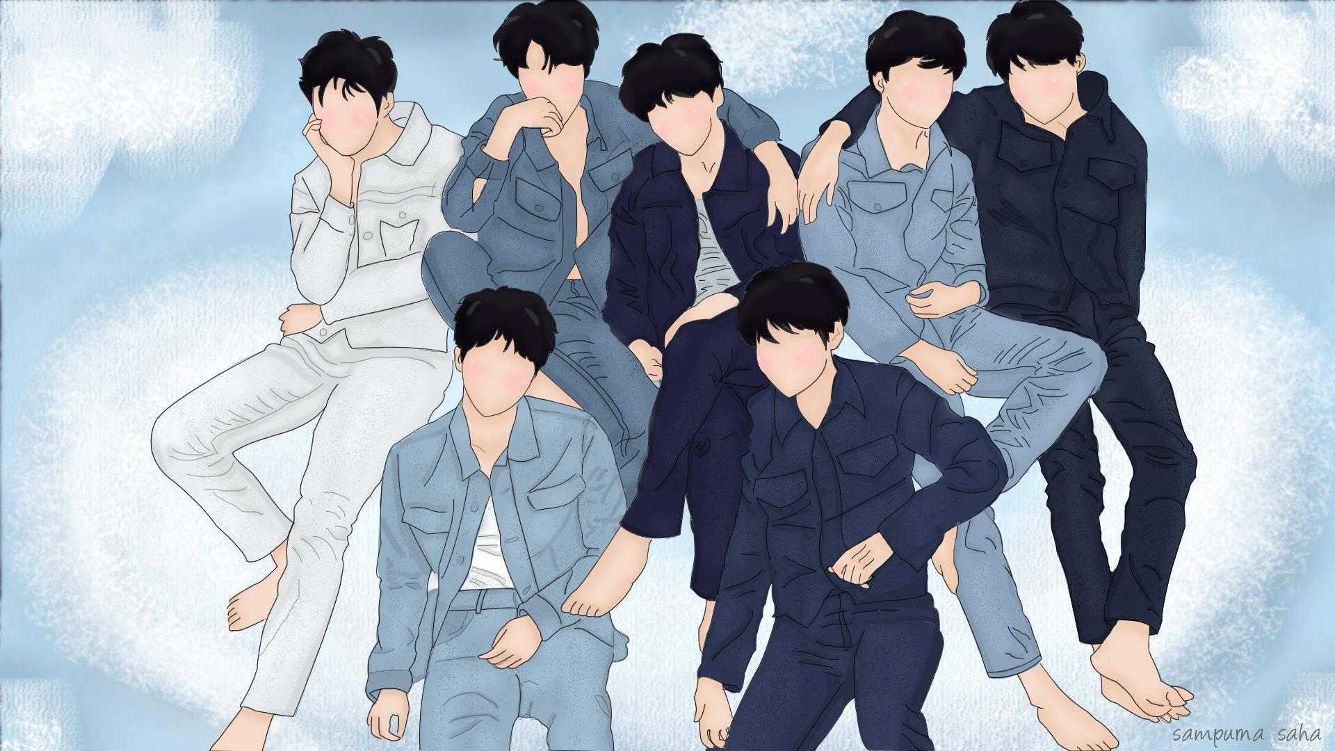 BTS 2020 動畫藝術 壁紙