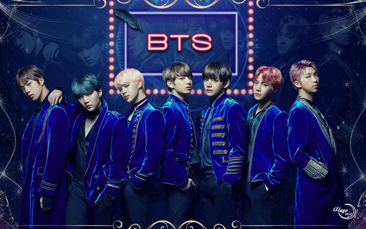 BTS 藍色酷勁登場 壁紙