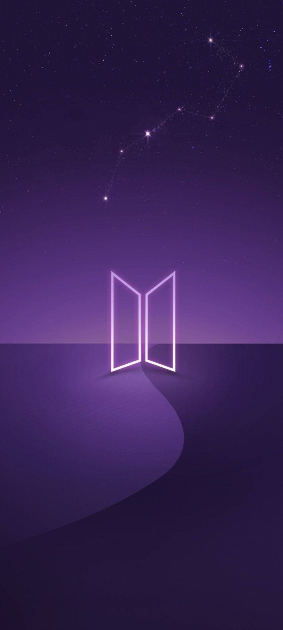 BTS 紫色標誌 壁紙