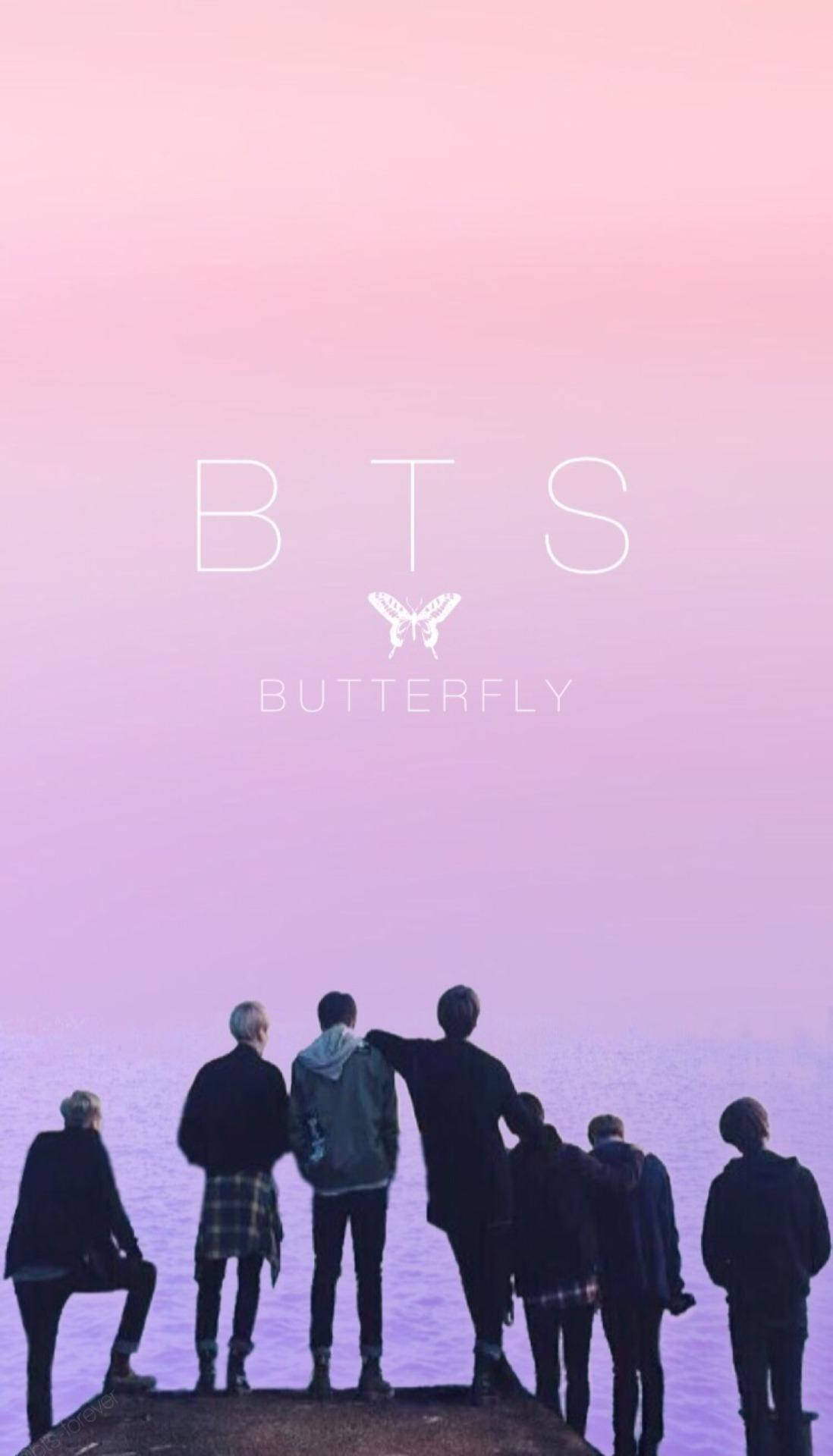BTS 動漫蝴蝶 壁紙
