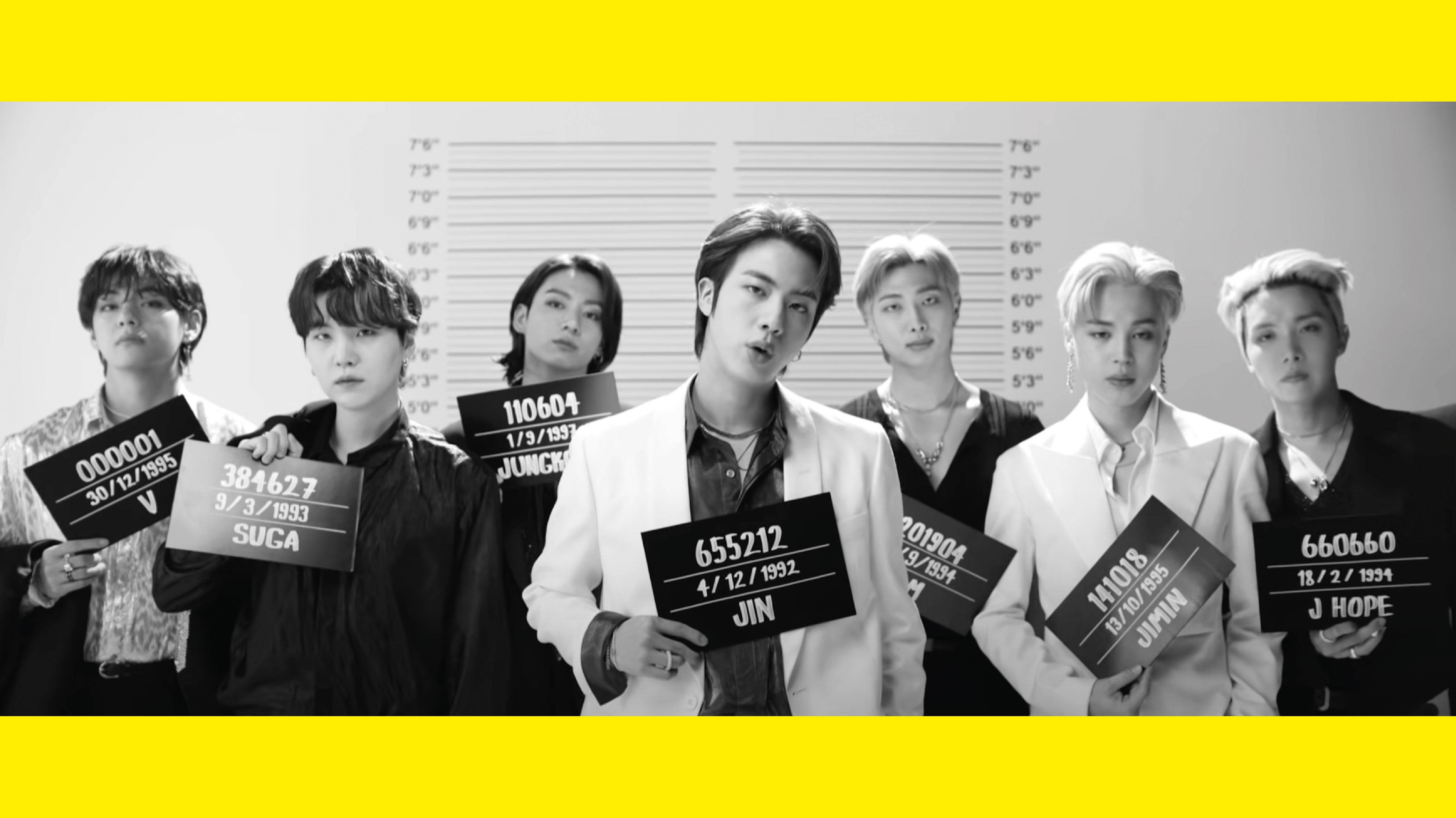 BTS Butter Mugshots 桌面桌布 壁紙