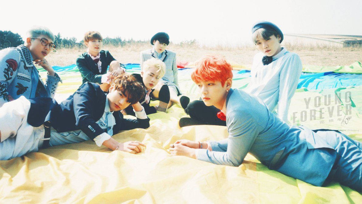 BTS 海灘度假 壁紙