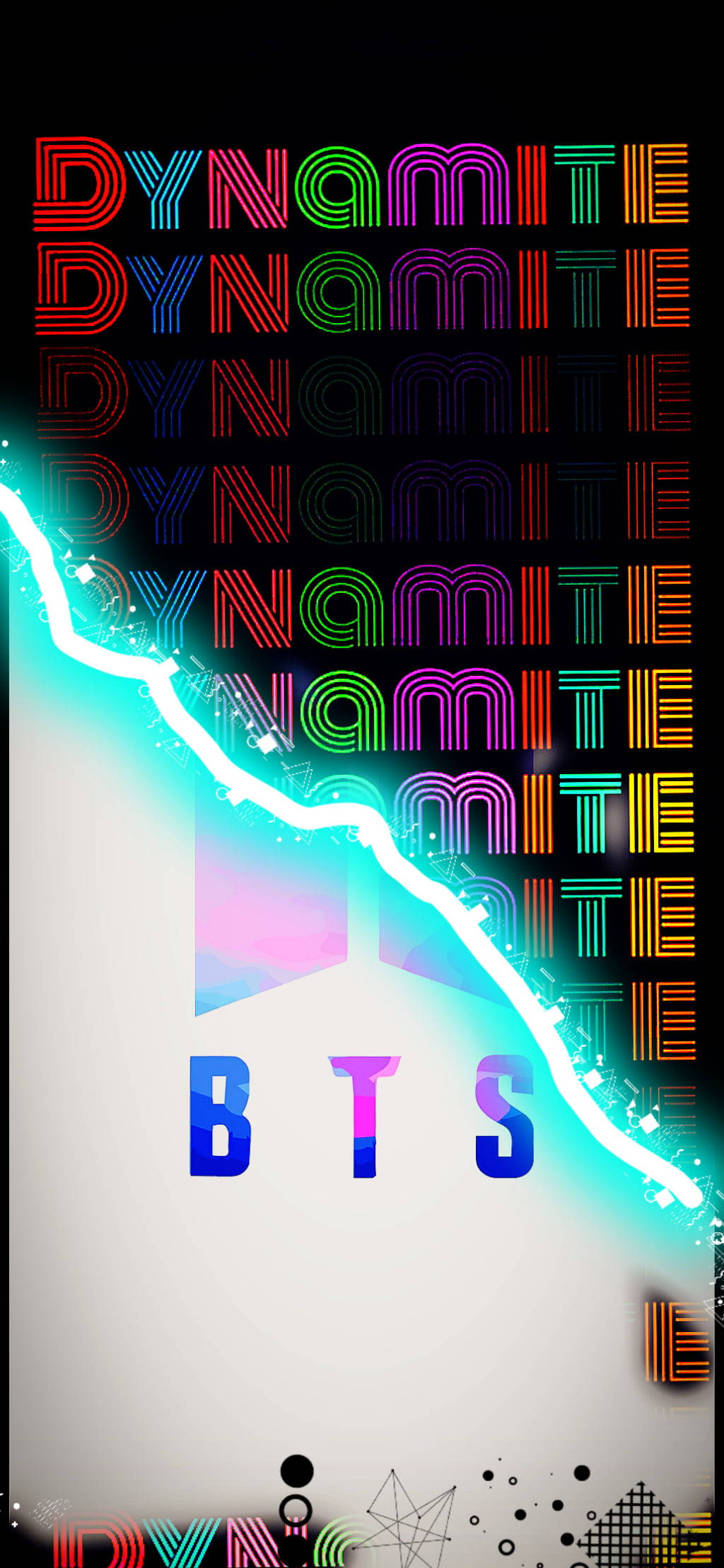 酷炫BTS Dynamite過渡特效 壁紙