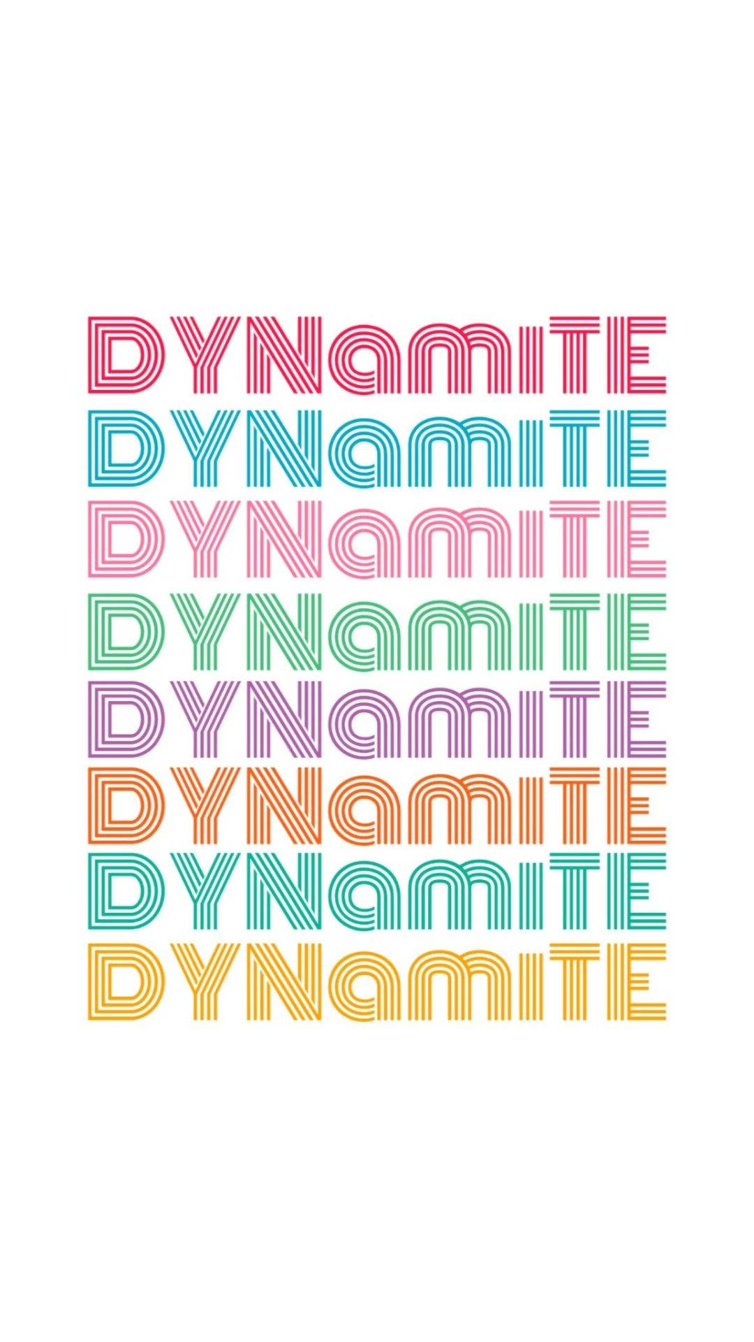 酷白BTS Dynamite手機桌布 壁紙