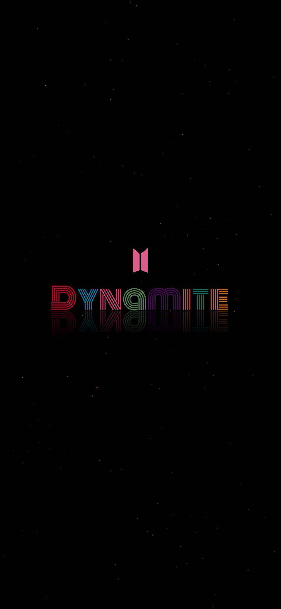 簡約黑色BTS Dynamite標誌 壁紙