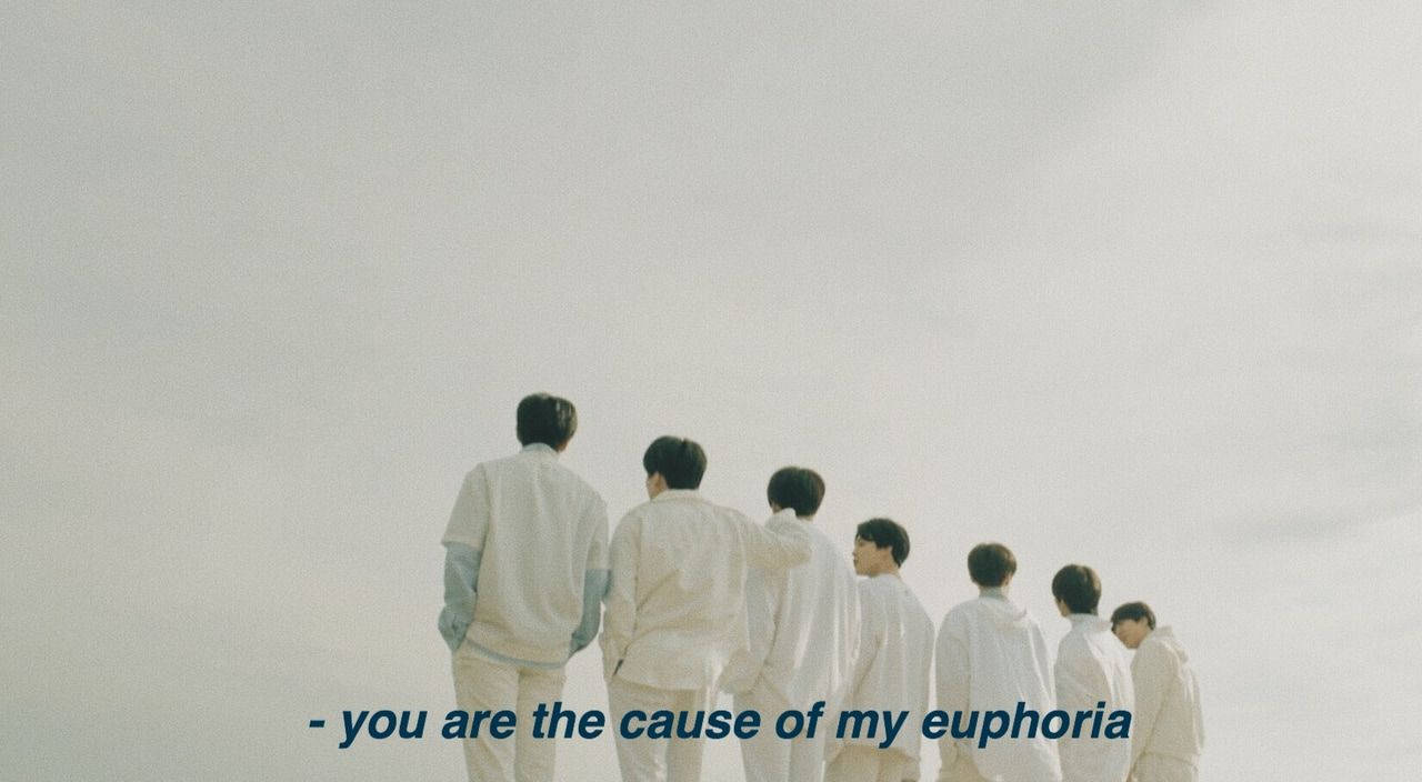 BTS Euphoria 歌詞筆電桌布 壁紙