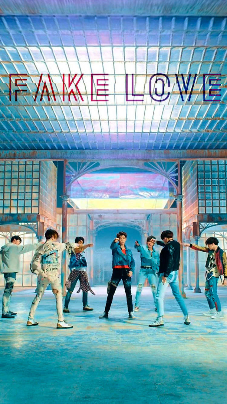 BTS Fake Love 團體照 壁紙