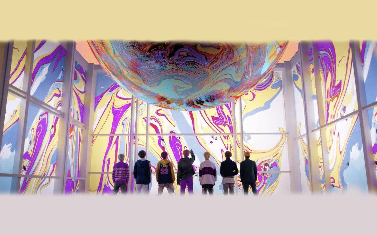 BTS 液态大理石桌面壁纸 壁紙