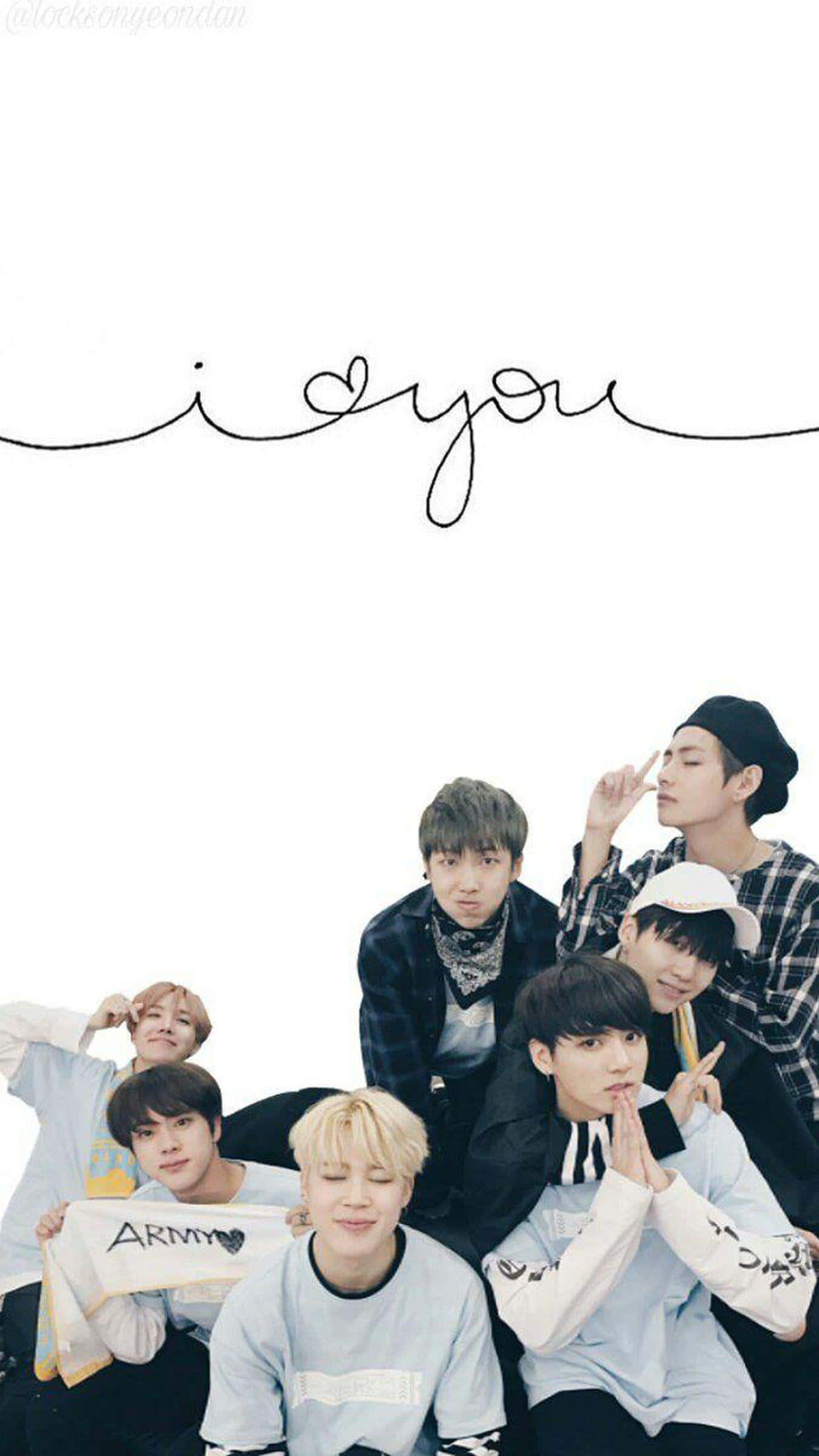 BTS 愛心 iPhone 壁紙