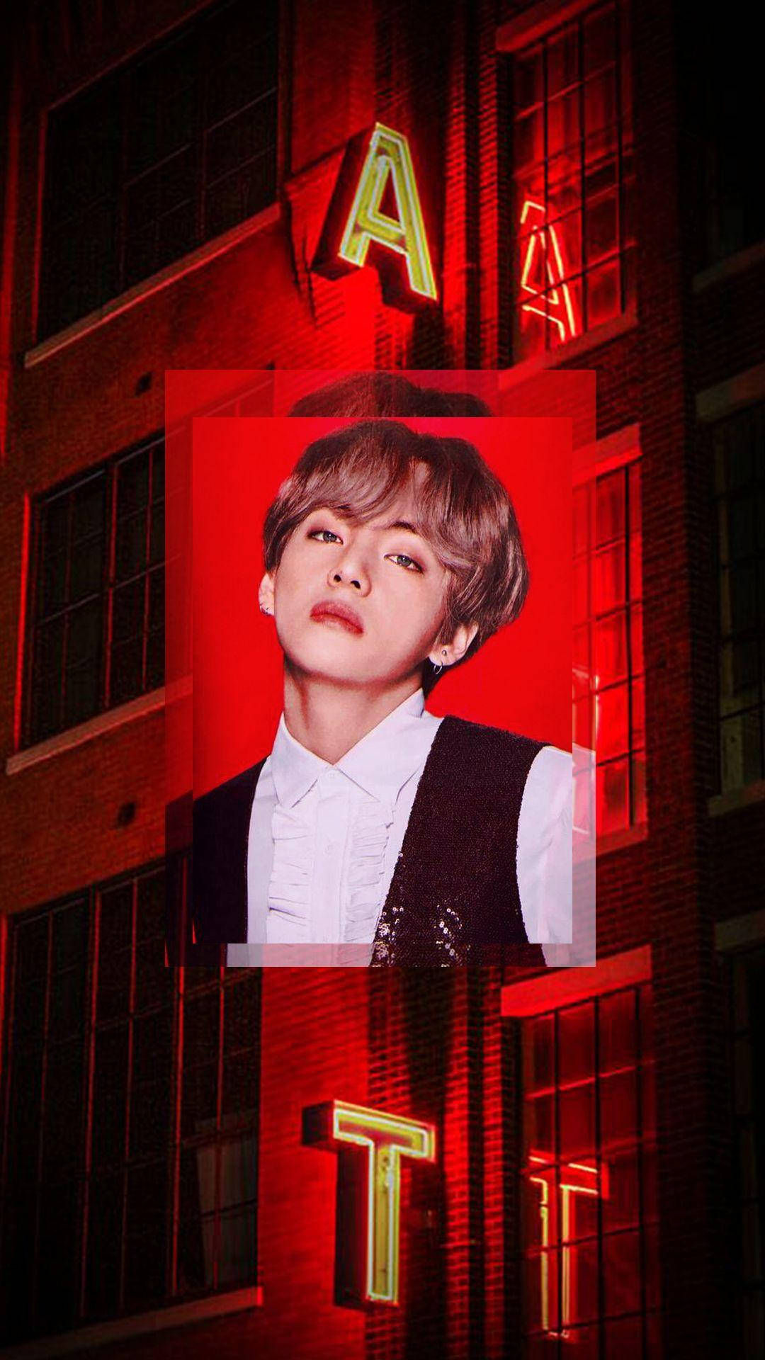 BTS 金泰亨 紅色美學 iPhone 桌布 壁紙