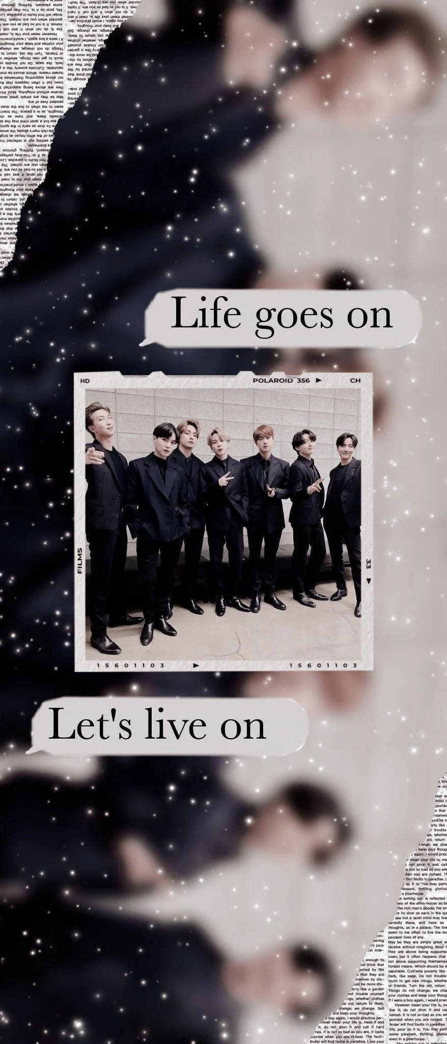 BTS Life Goes On 對話泡泡 壁紙