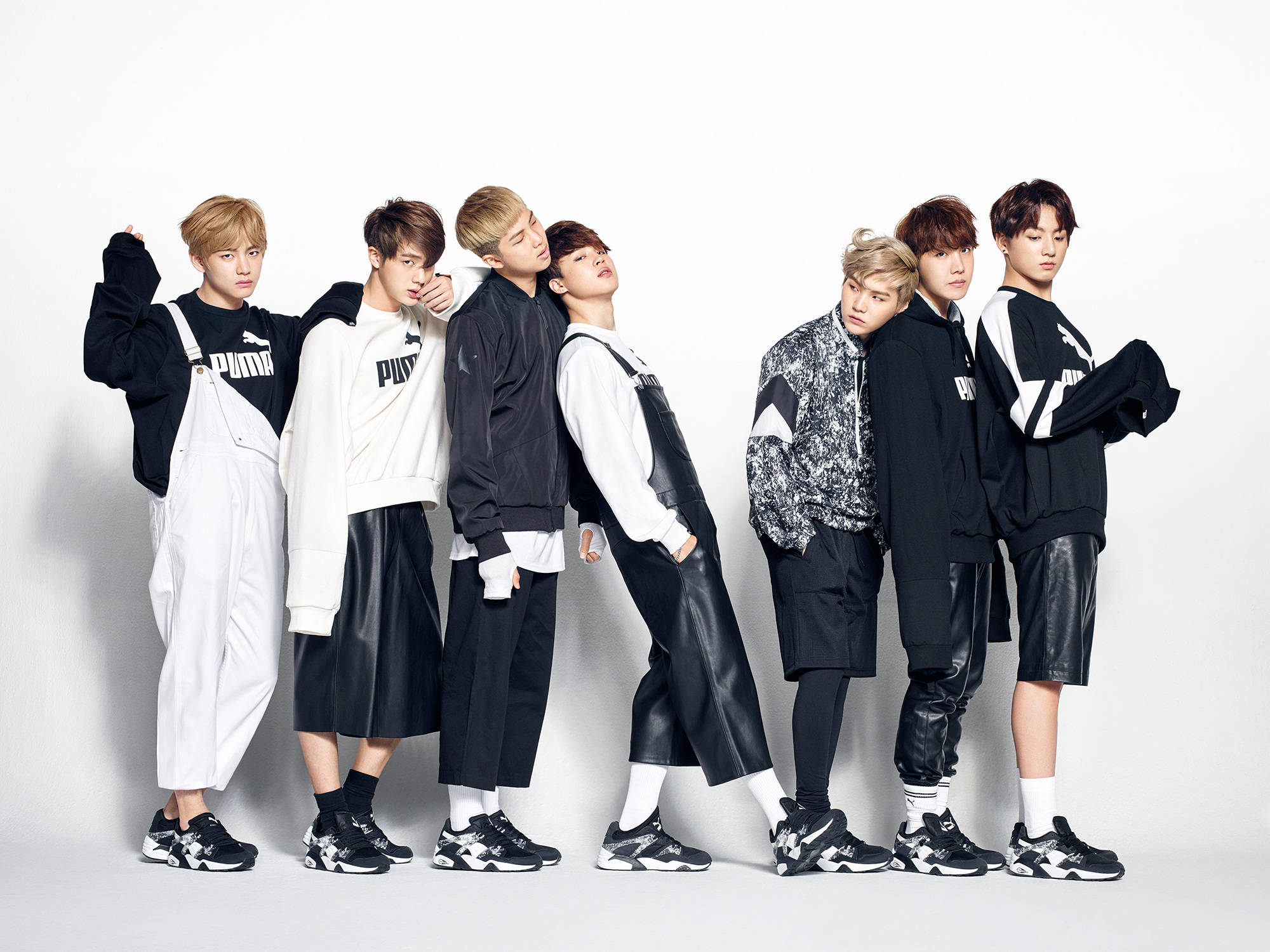 BTS 彪马时尚美学摄影 壁紙
