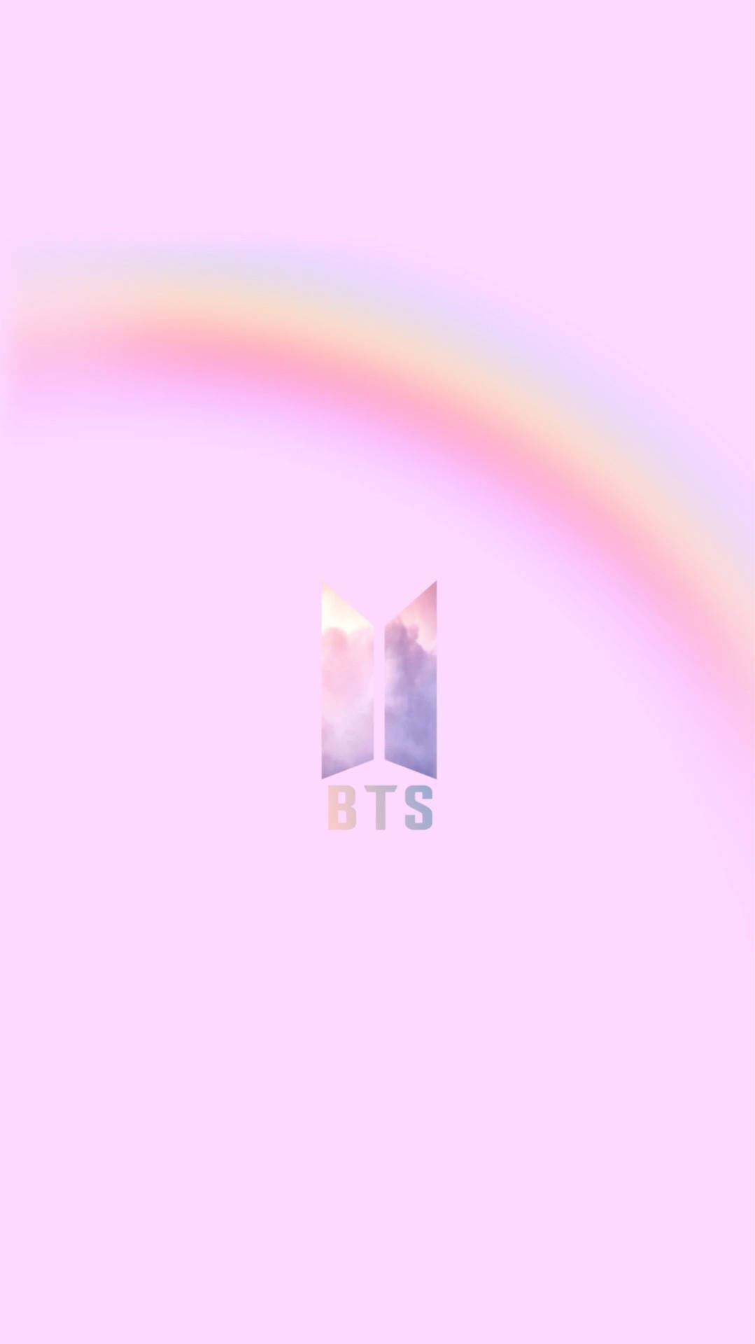 BTS 粉色彩虹標誌 壁紙
