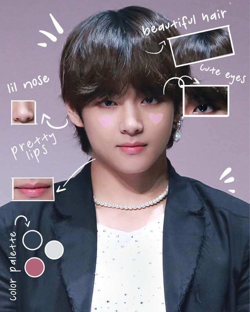 BTS V 在繽彩時尚中散發幸福光芒 壁紙