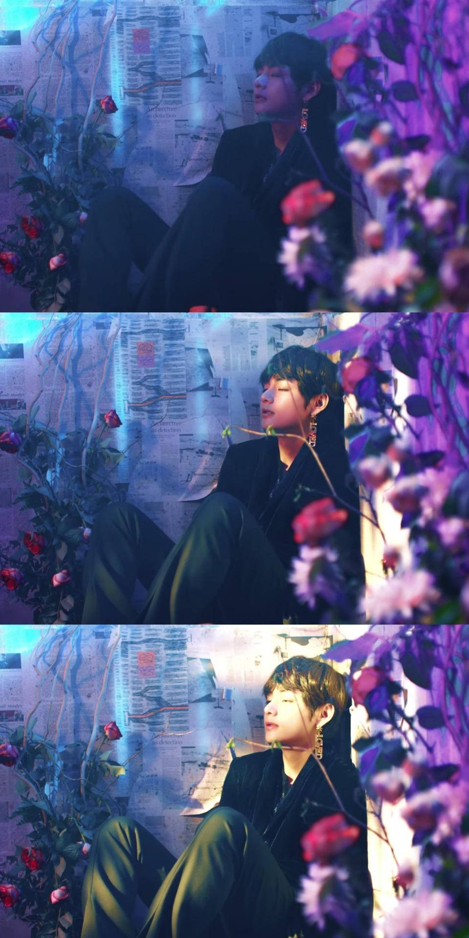 BTS V 花牆美學 壁紙