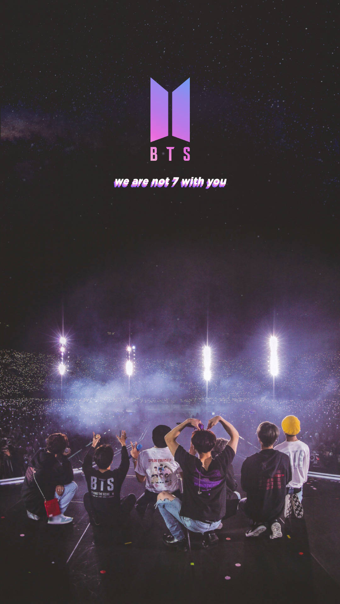 BTS演唱會 We Are Not Seven Without You 壁紙