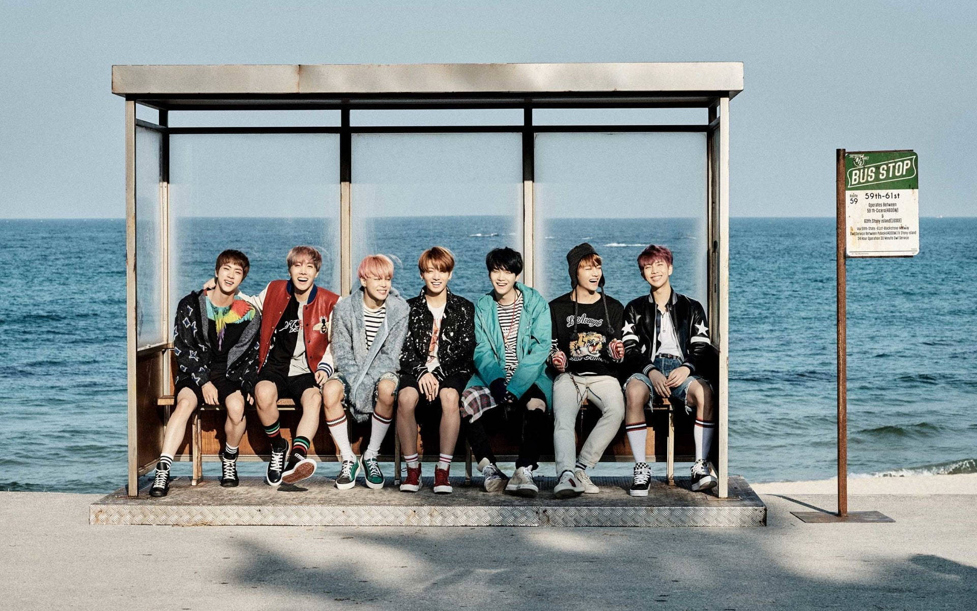 BTS 團體合照 YNWA 壁紙