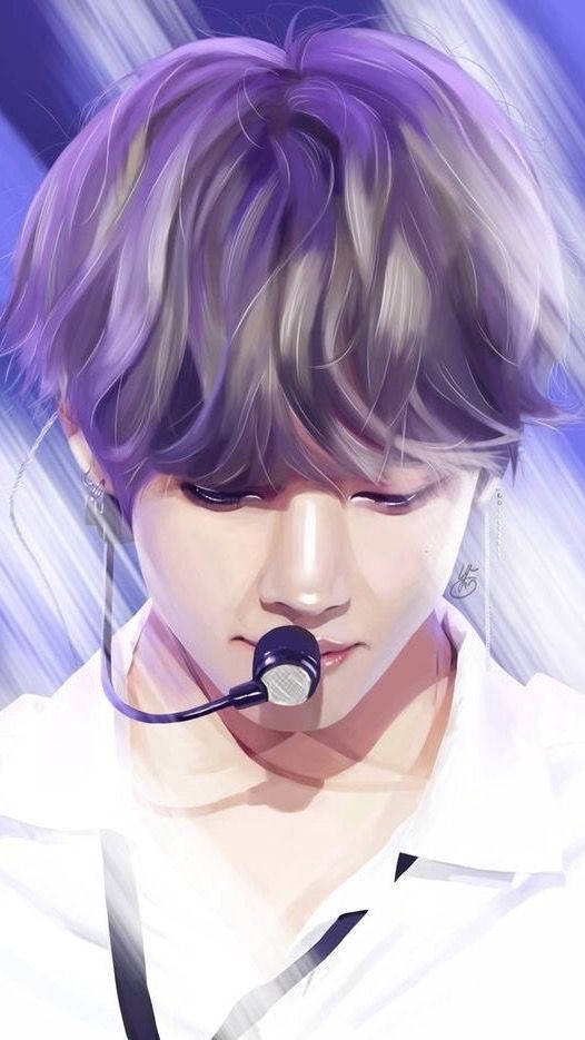 BTS 動漫角色 V 壁紙