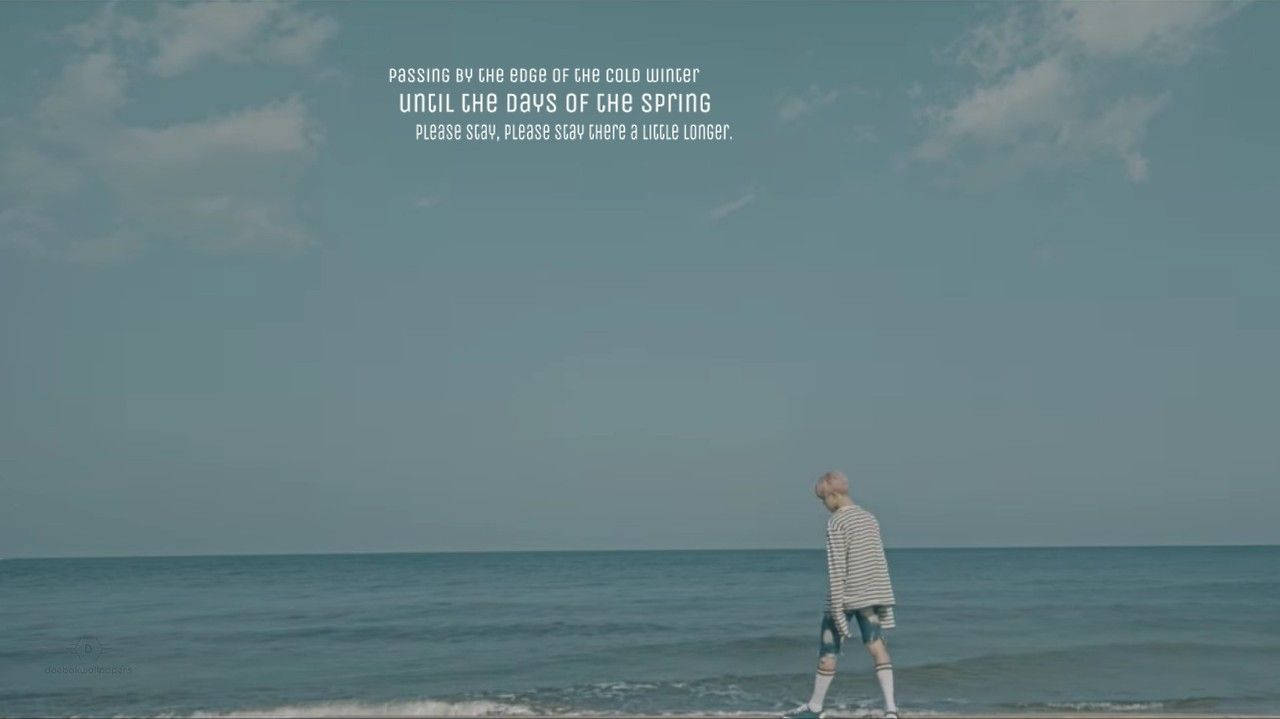 BTS 智旻海邊唯美照 壁紙