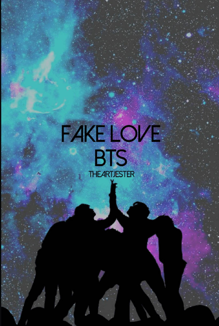 BTS 銀河 Fake Love 壁紙